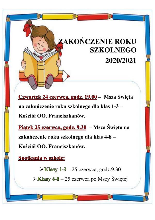 Zakończenie roku szkolnego - zdjęcie 1